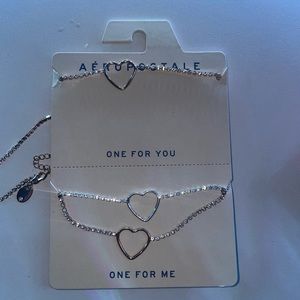 4 heart necklaces